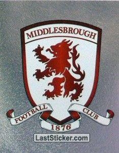 Middlesbrough Logo - Sticker 404: Middlesbrough logo - Merlin English Premier League 2007 ...