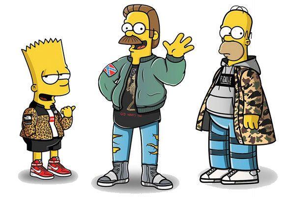 BAPE Cartoon Logo - Bape Art Simpson Related Keywords & Suggestions - Bape Art Simpson ...