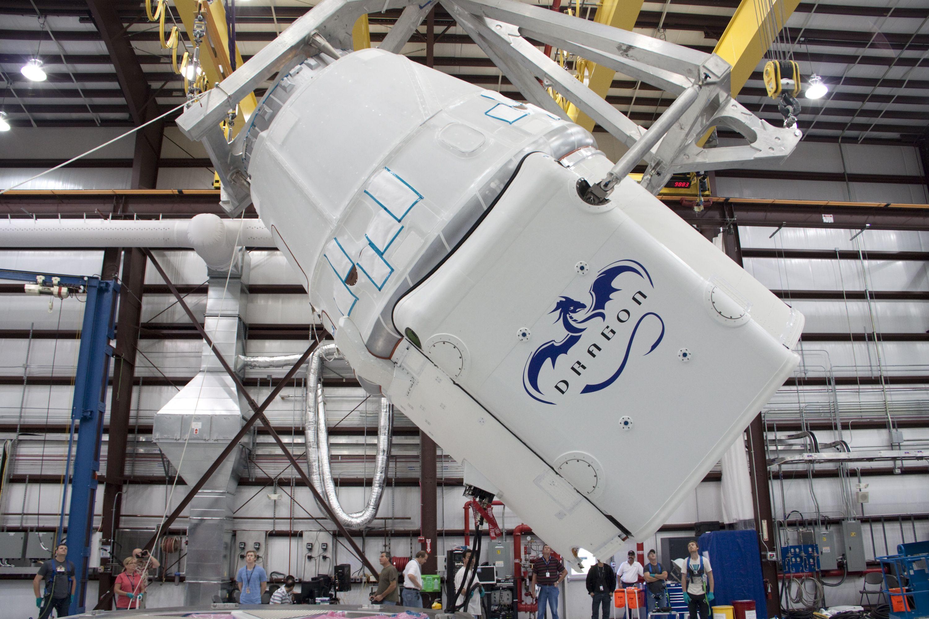 NASA Dragon Logo - NASA - Meals, Equipment Top Cargo List for Dragon