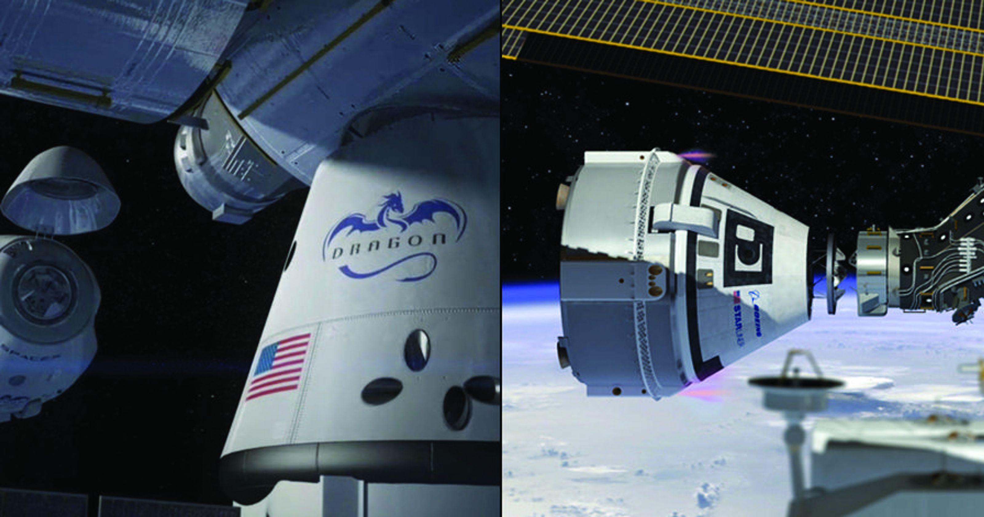 NASA Dragon Logo - NASA to announce crews for Boeing, SpaceX missions