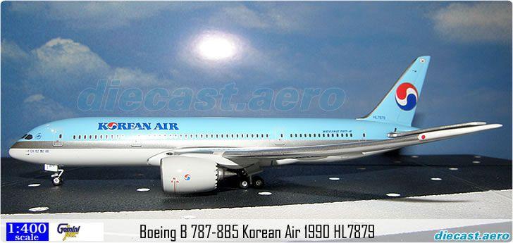 South Korean Airline Logo - Model Aircraft : Boeing B 787 8B5 Korean Air 1990 HL7879 By Diecast.aero