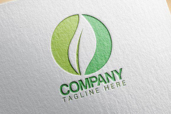 Green Circle Company Logo - Green Company Logo Design ~ Logo Templates ~ Creative Market