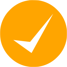 Yellow Check Mark Logo - Orange check mark 11 icon - Free orange check mark icons