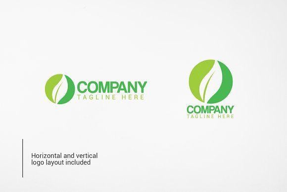 Green Circle Company Logo - Green Company Logo Design ~ Logo Templates ~ Creative Market