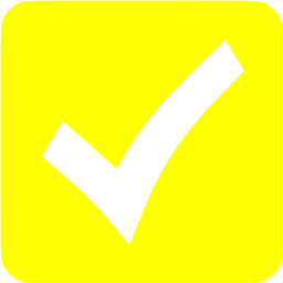 Yellow Check Mark Logo - Yellow check mark 8 icon - Free yellow check mark icons