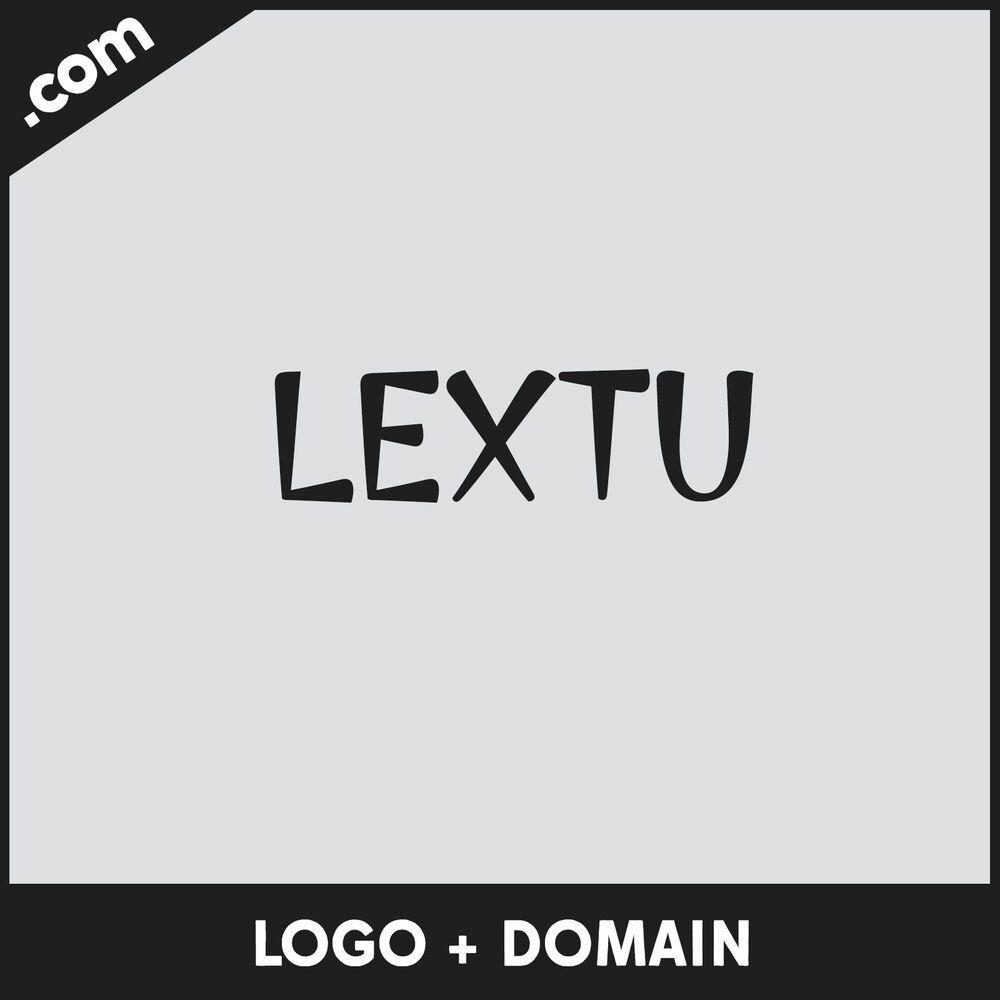 5 Letter Logo - Lextu.com 5 letter Business Creative Domain Name with Logo Design ...