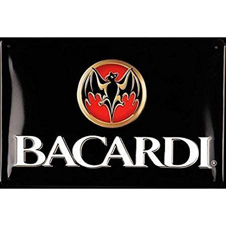 Bacardi Logo - Metal sign Bacardi logo 30 x 20 cm: Amazon.co.uk: Kitchen & Home