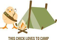 Girl Scout Camp Logo - This Chick Loves To Camp. Z CampPalooza Girl Scout Day Night Camp