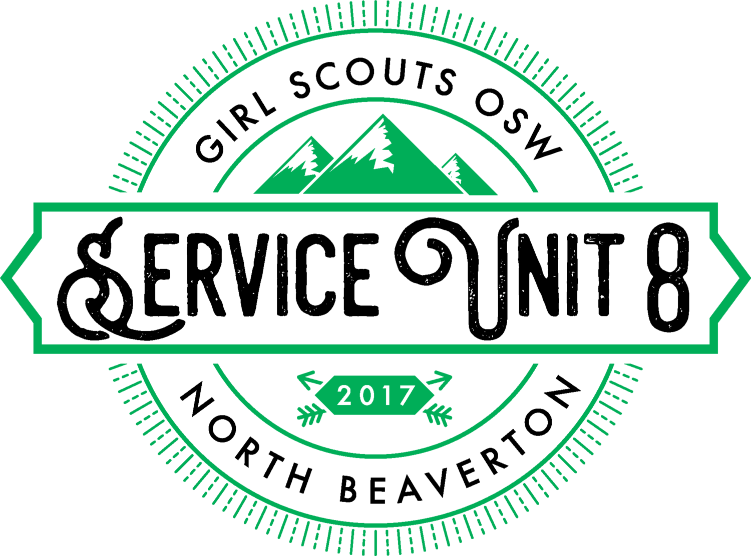 Girl Scout Camp Logo - Service Unit 8