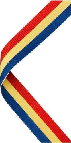 Red Blue Yellow Ribbon Logo - MR54 Medal Ribbon Red/Yellow/Blue