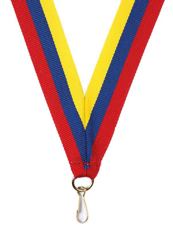 Red Blue Yellow Ribbon Logo - Trophymart - Trophies