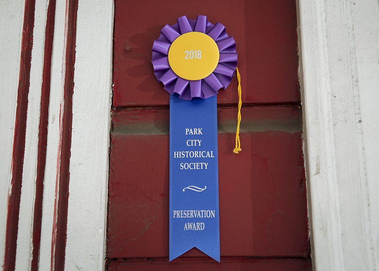 Red Blue Yellow Ribbon Logo - Park City celebrates historic homes with ribbons