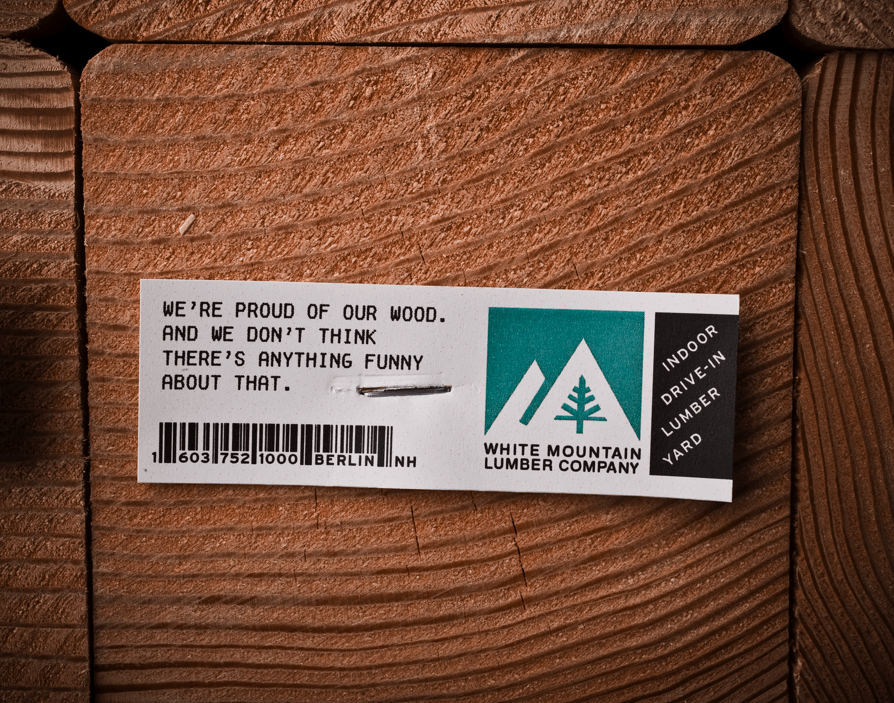 Mountain Lumber Logo - white mountain lumber — ronan doyle