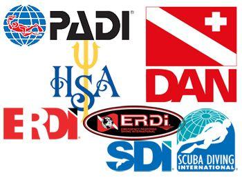 Red Diving Logo - MidWest Diving School PADI Certification Scuba Equipment Trips ...