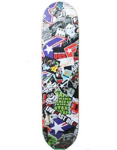 Famous Star Skateboard Logo - Famous Stars & Straps LIMITED EDITION Stickerbomb Skate Deck ...