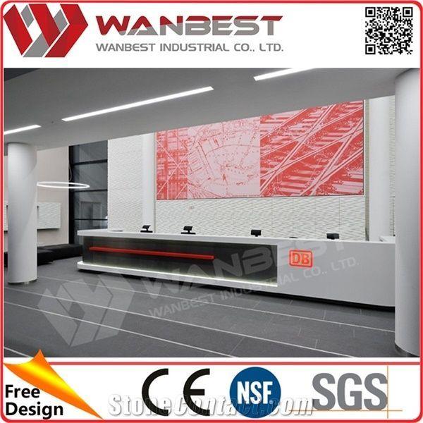 Modern Office Logo - Modern Office Front Counter Design Customized Reception Desk Counter