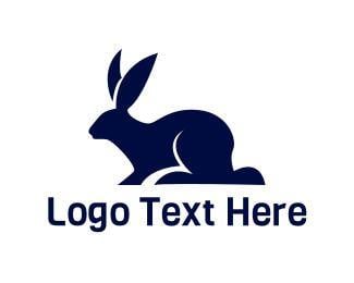 Blue Hare Logo - Logo Maker - Customize this 