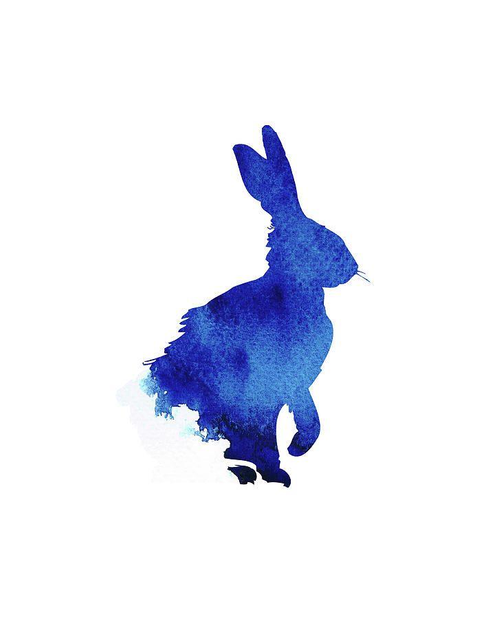 Blue Hare Logo - Blue Hare 1 Digital Art by Kate Shephard