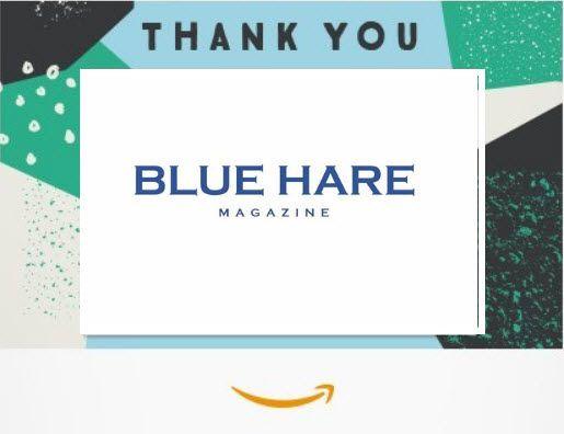 Blue Hare Logo - Gift card mockup | BLUE HARE MAGAZINE