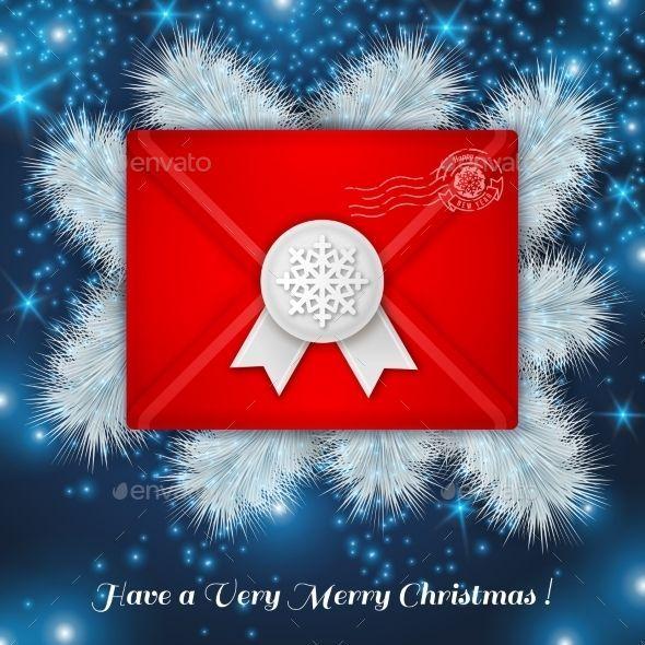 White and Red Envelope Logo - Christmas Red Envelope with White Wax Seal | Fonts-logos-icons ...