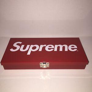 Metal Supreme Logo - Supreme Large Metal Storage Tin Box Logo - SS17 D/S | eBay