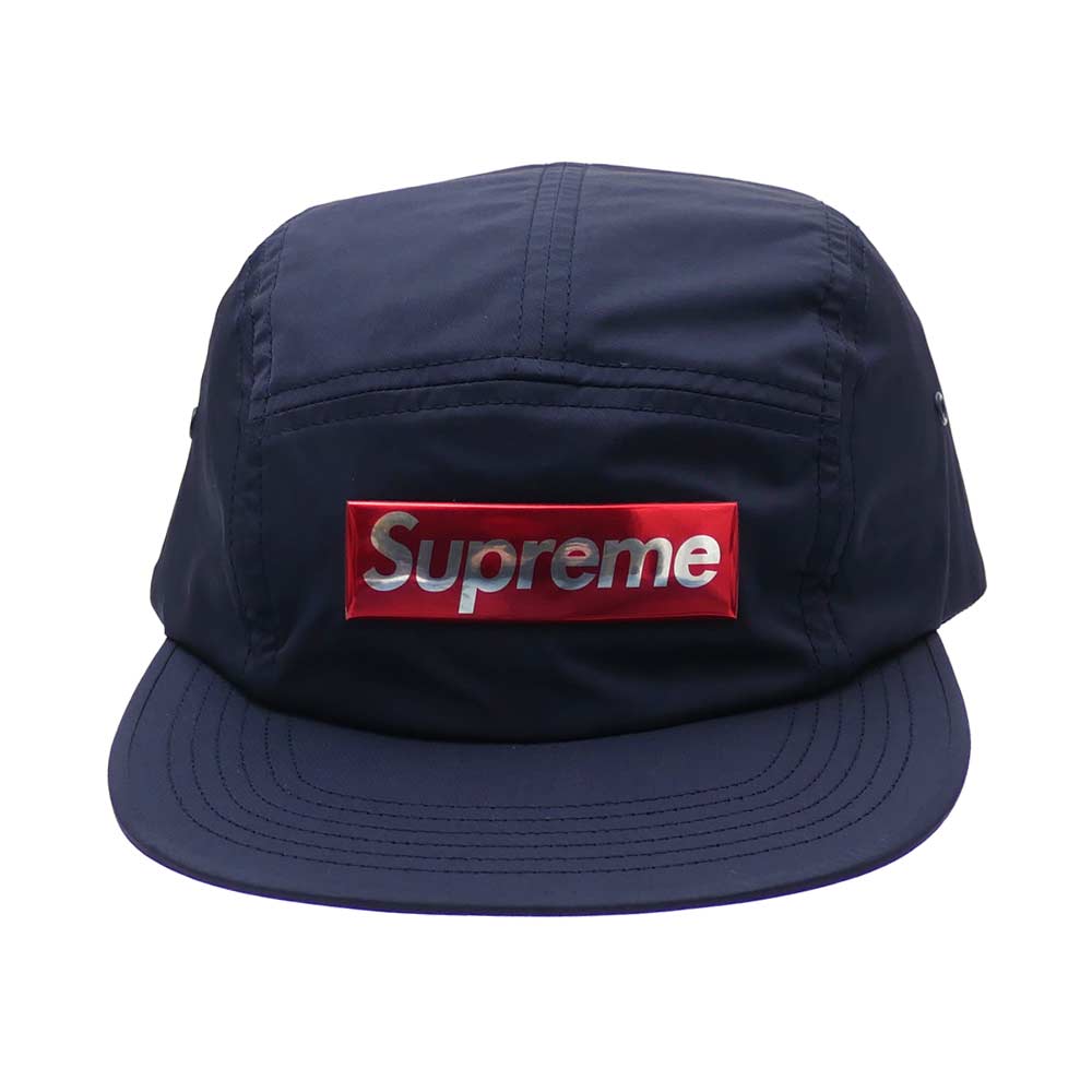 supreme liquid metal logo camp cap