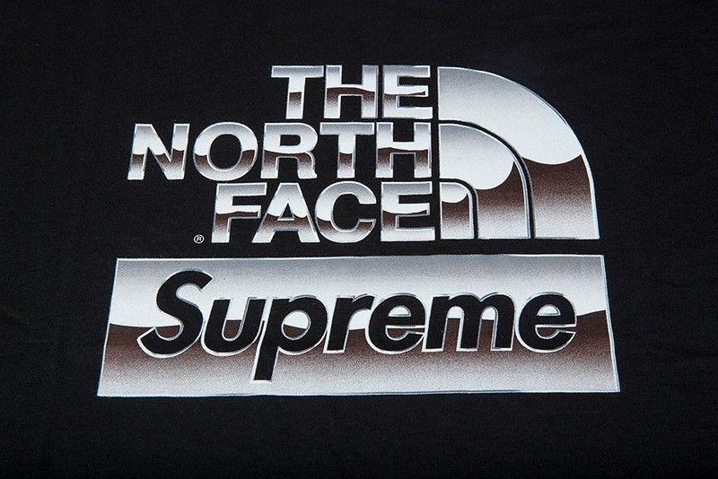 Metal Supreme Logo - SUPREME T-SHIRT | THE NORTH FACE METALLIC LOGO TEE | SS18 | BLACK