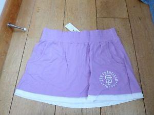 Purple with White Logo - TIME OUT LIGHT PURPLE LILAC WHITE LOGO MINI SKIRT SUMMER JERSEY