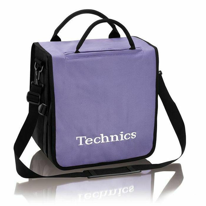 Purple with White Logo - TECHNICS Technics Backpack 12 Inch Vinyl Record Bag (purple with ...