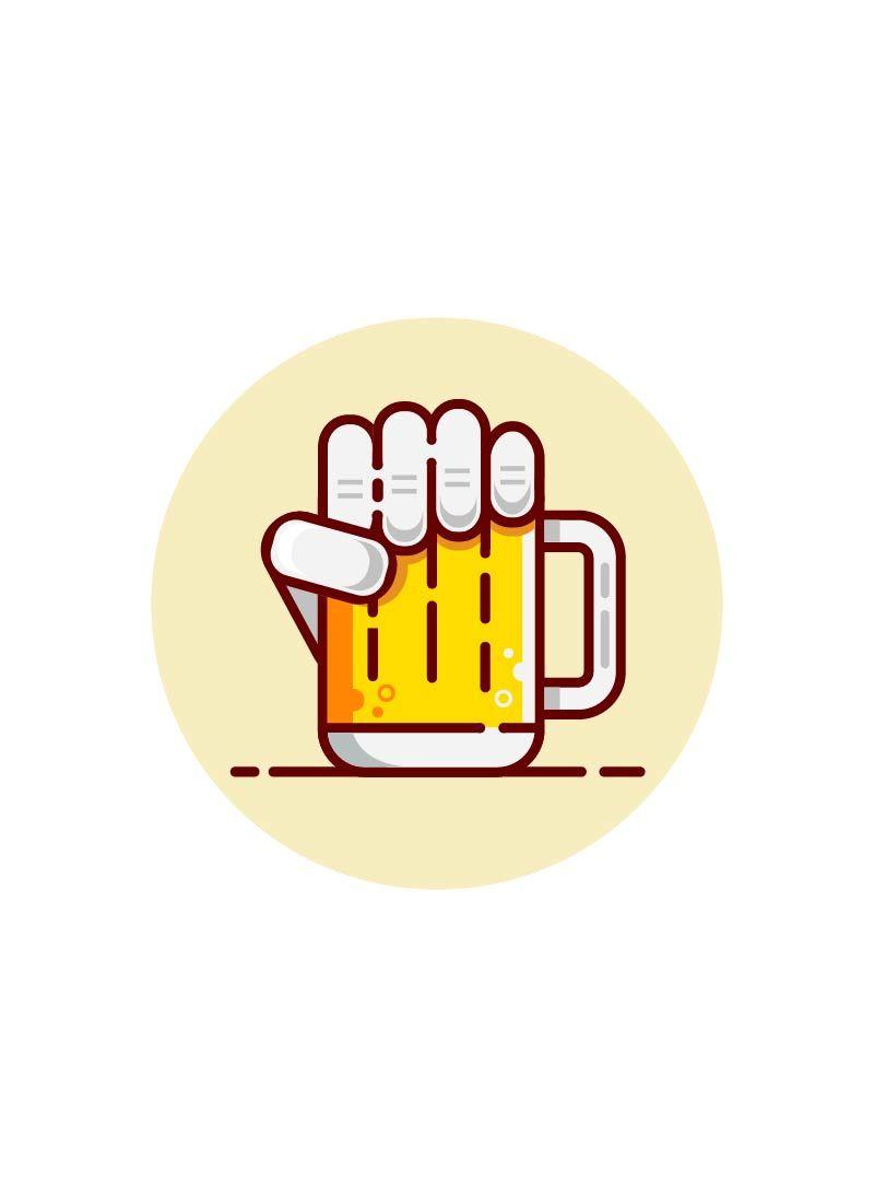 Hand Beer Logo - Beer logo design. Vector graphic hand. Fresh cold drink. #beer #sun ...