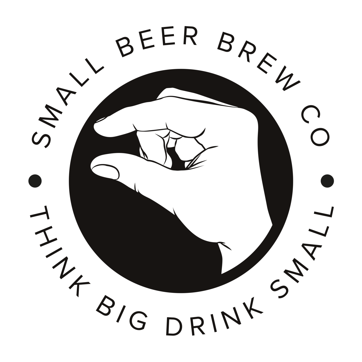 Hand Beer Logo - SMALL BEER BREW CO
