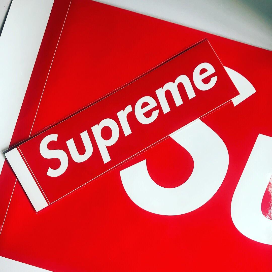 Supreme Clothing Logo - LPU] - F&F Oversized Box Logo Sticker : supremeclothing