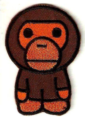 Monkey Bathing Ape Logo - BAPE Baby Milo A Bathing Ape monkey Embroidered Iron On / Sew On ...