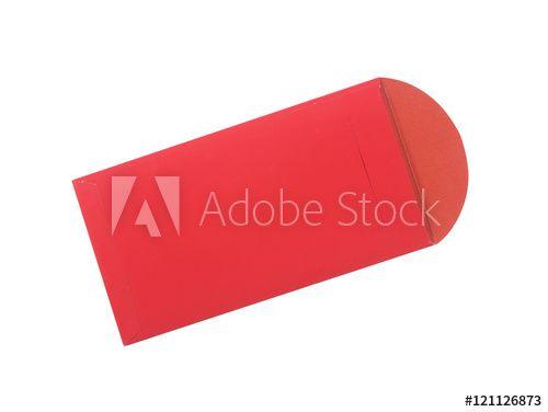 Red Envelope with White Logo - Red envelope on white background - Buy this stock photo and explore ...