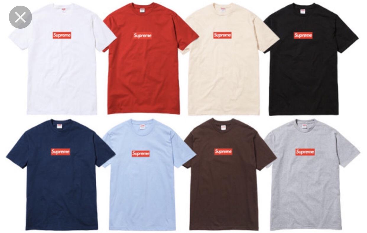 Supreme Clothing Logo - WTB Supreme 20th anniversary box logo tee. Any color Size L. PM me