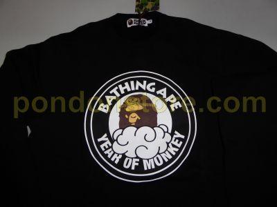 Monkey Bathing Ape Logo - A BATHING APE : bape year of monkey sweater black [Pondon Store]