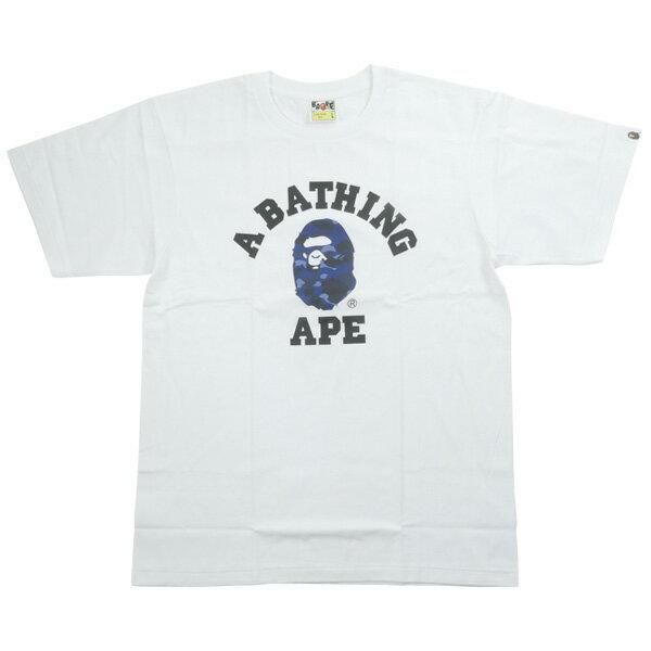 Monkey Bathing Ape Logo - A BATHING APE monkey camouflage patternColleage logo T shirt