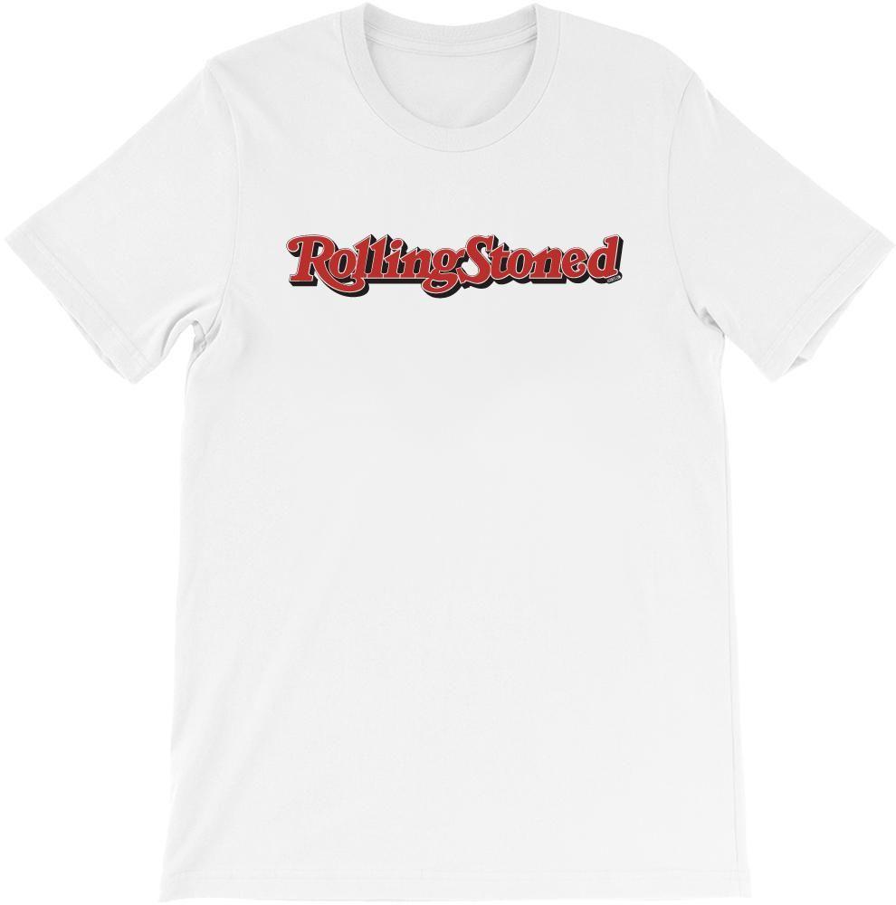 Rolling Stone Magazine Logo - Rolling Stoned Rolling Stone Magazine Logo Parody T Shirt