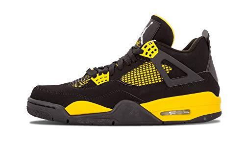 Yellow Jordan Logo - Amazon.com. Nike Mens Air Jordan 4 Retro Thunder Black White Tour