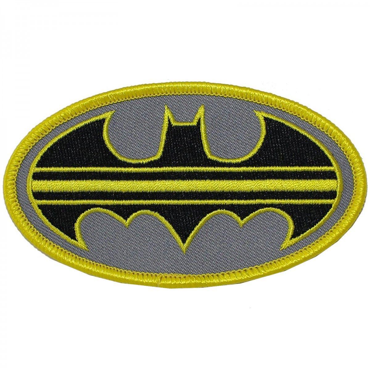 Yellow Stripe Logo - Dc Comics Batman Yellow Stripe Logo Iron on Patch