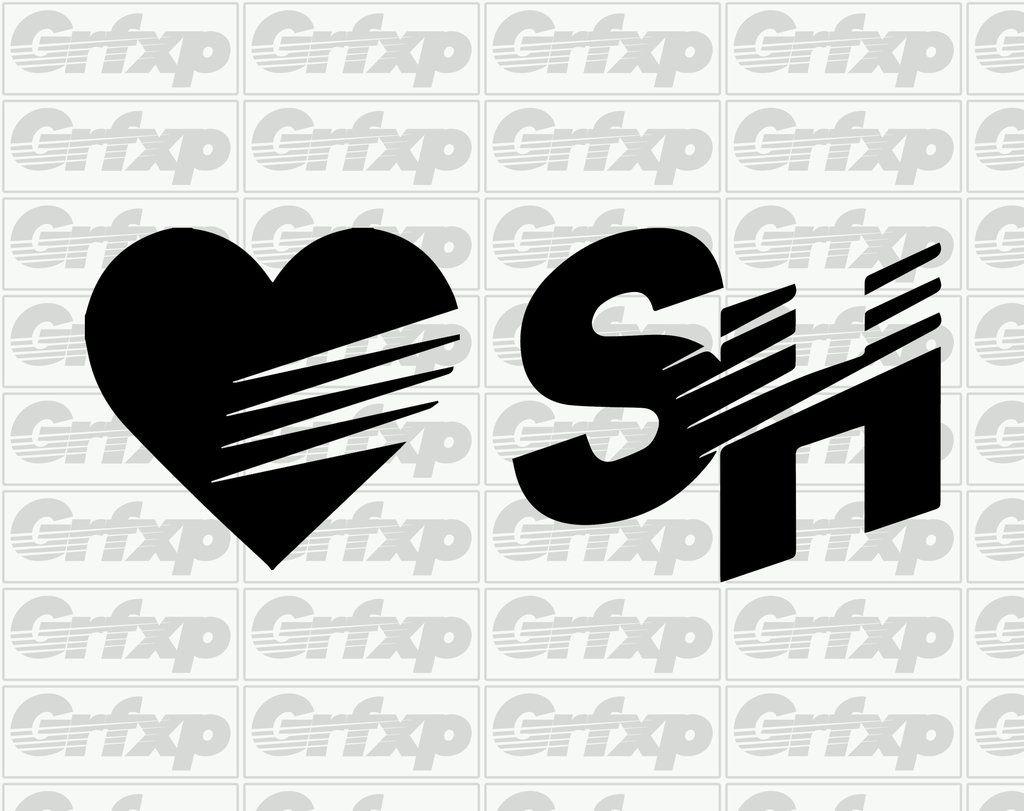 SH Logo - SPEEDHUNTERS Heart & SH Logo Sticker Pack