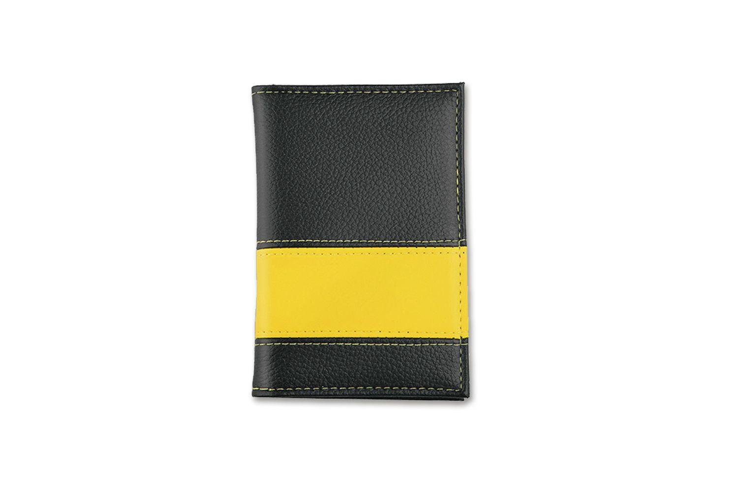 Yellow Stripe Logo - Driving licence wallet LookPlus yellow stripe | driving licence ...