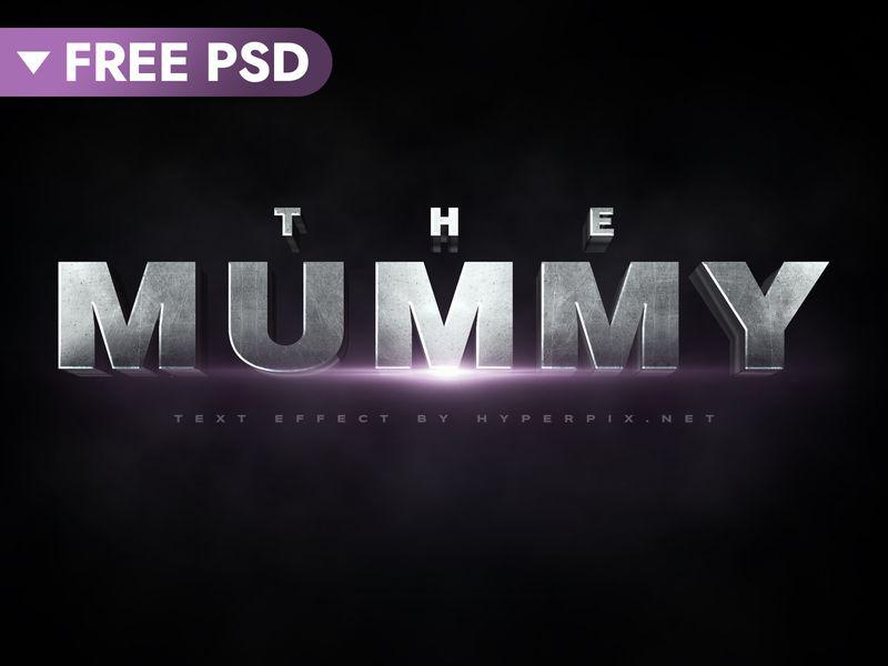 Mummy Movie Logo - FREE DOWNLOAD] The Mummy Cinematic 3D Text Effect by HyperPix ...