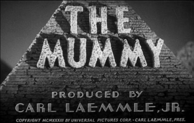 Mummy Movie Logo - The Mummy (1932) Title sequence | Stewart's Mondo Macabre | Movies ...
