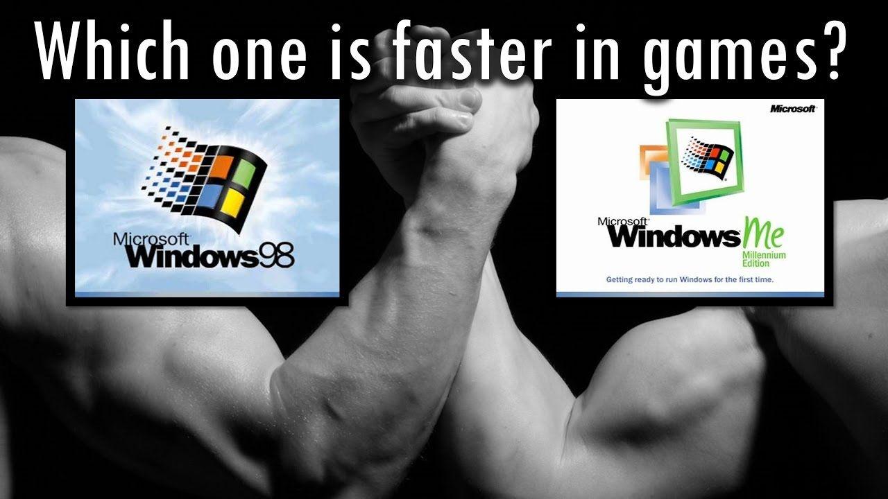 Microsoft Windows Me Logo - Windows 98 SE vs Windows Millennium Edition is faster