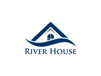River House Logo - Logo Design. 'Colorado House by the Roaring Fork River' design