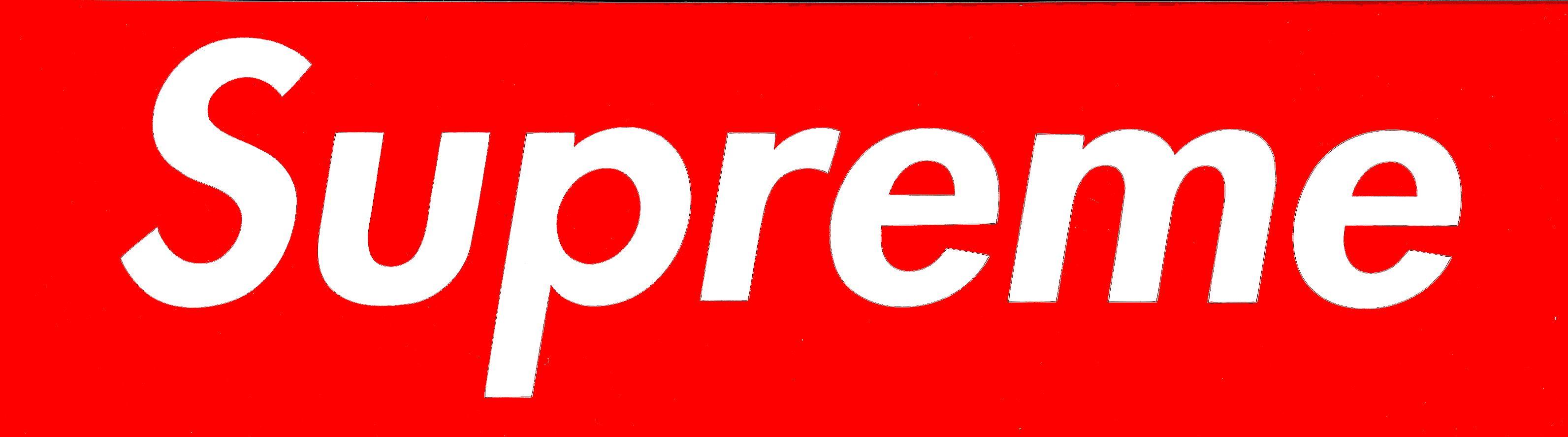 Large Supreme Logo - Supreme box Logos