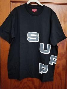 Large Supreme Logo - New Authentic SUPREME Logo Urban Men's Black T Shirt Size Large SOLD