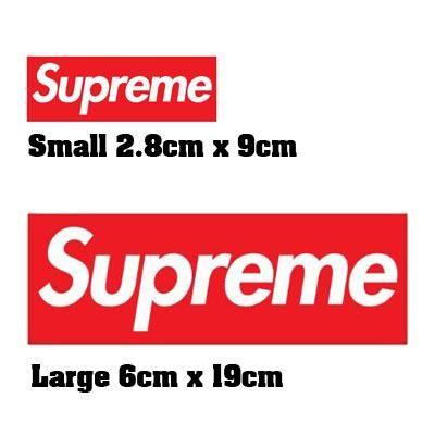 Large Supreme Logo - 50 Pcs Supreme Logo Waterproof Stickers