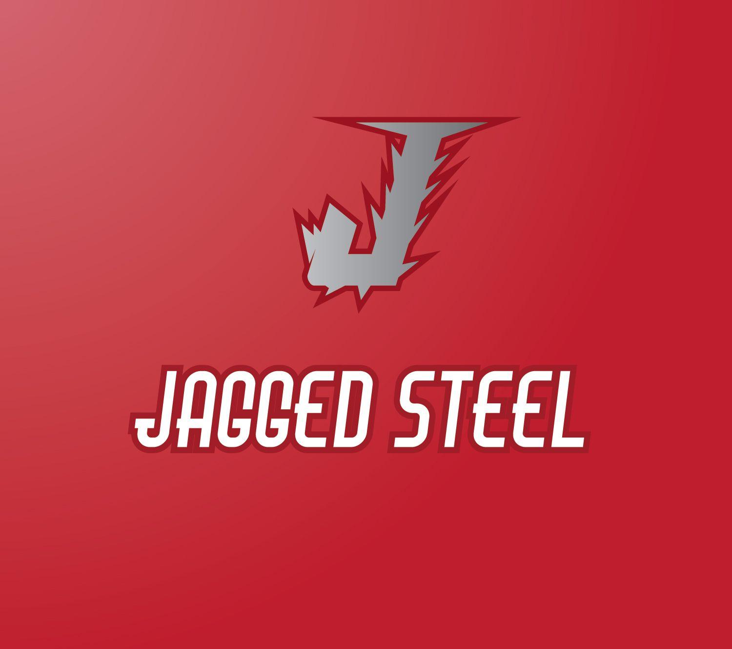 Red Jagged Logo - Masculine, Professional, Fashion Logo Design for Jagged Steel